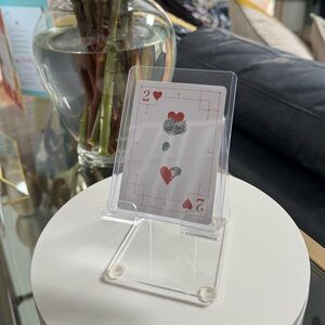 Alexander McQueen Playing Card with 2 of Hearts Design